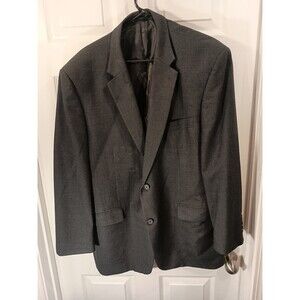 Saddlebred Mens Blazer Jacket Size 48R Dark Gray